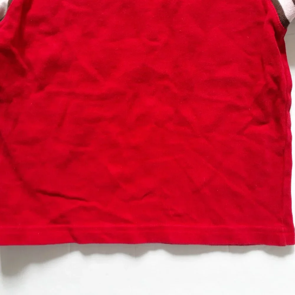 Carter's Boys T-Shirt Red Gray Long Sleeve Record Breaker 4T